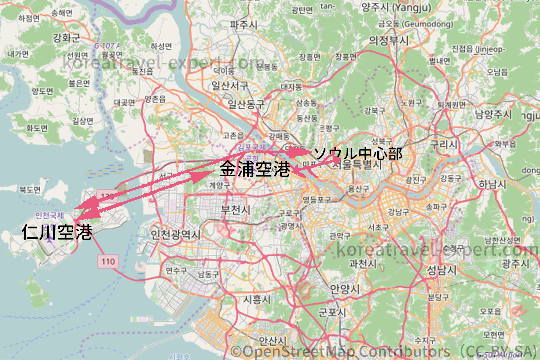 金浦空港と仁川空港 ソウルの空港はどっちを使うのがイイ 移動と市内アクセスは 韓国 韓国旅行 トム ハングル