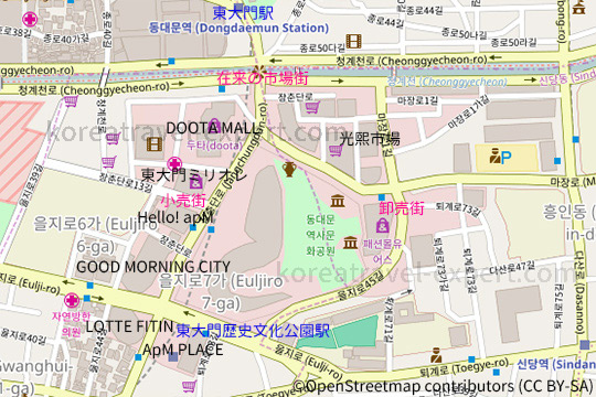 東大門（東大門市場）の地図・行き方 │ソウルの観光・旅行 ...